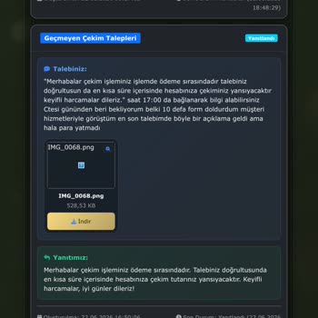 115.000 TL Çekim Talebimin Ödenmemesi Ve 4 Günlük Gecikme