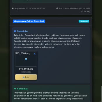115.000 TL Çekim Talebimin Ödenmemesi Ve 4 Günlük Gecikme
