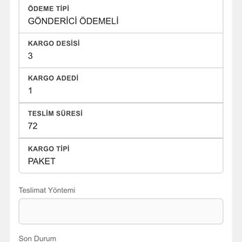 Aras Kargo Dolap Üzerinden Satışımın Kargosu Gecikti, Ödeme Alamadım