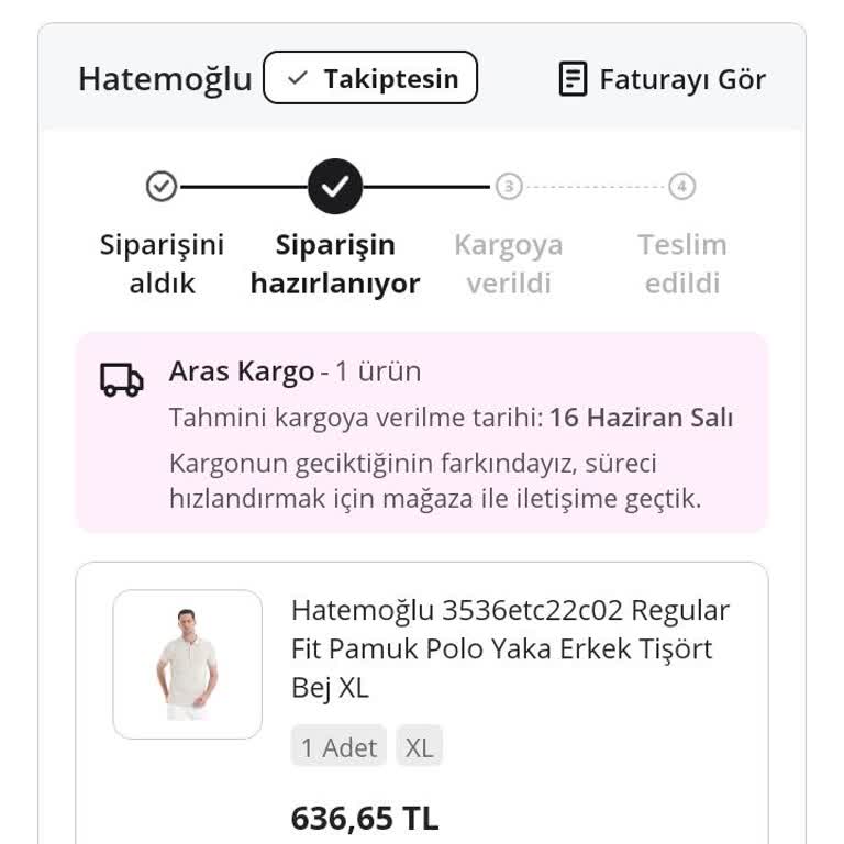 Sipariş Hazırlanıyor Durumu Hâlâ Sürüyor Ve Bilgi Verilmiyor