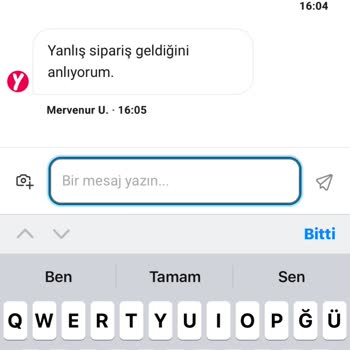 Yanlış Sipariş Ve 500 TL Fazla Ücret İadesi Talebi