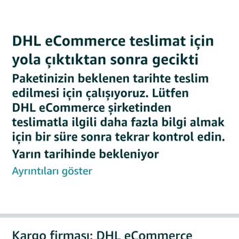 Amazon'da Eski Adrese Yanlış Gönderim, Yeni Adrese Acil Adres Değişikliği Talebi