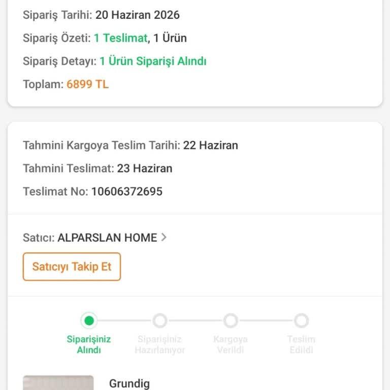 Trendyol Hızlı Market Teslim Tarihine Uymayan Siparişin Kargoya Verilmemesi
