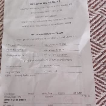 Mavi Mağazasındaki Jean Pantolon Kısa Sürede Yırtıldı Ve Değişim Reddedildi