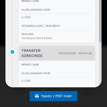 PTT Kargo “Sevk Edildi” Olarak Görünüyor ve Kargo Tarafıma Ulaşmadı