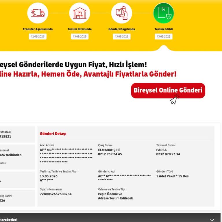 Avizem Kargoda Kayıp, Yanıltıcı Takip Numarası Ve İletişim Eksikliği