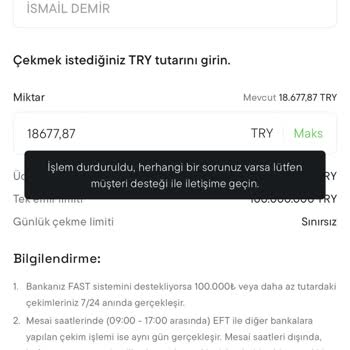 Hesabım İnceleme Altına Alındı, 18.600 TL’lik Yatırımım Bloke Edildi Ve Geri Dönüş Yok