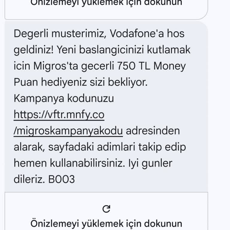 Vodafone FreeZone Hat Transferi Sonrası 750 TL Money Puanı Yüklenmemesi