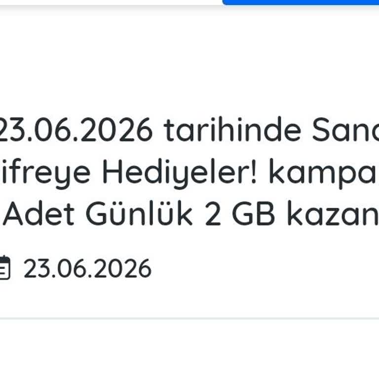 Kazandığım İnternet Hediye Paketi Hattıma Yüklenmedi