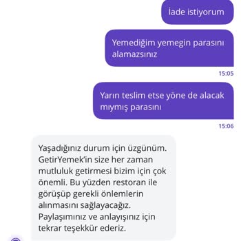 Soğuk Pizza Teslimatı Ve İade Reddi
