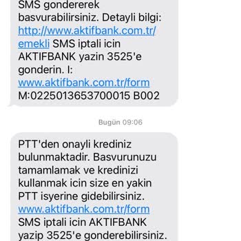Aktif Bank Yanıltıcı Onaylı Kredi Mesajı Şubede Çözülmedi