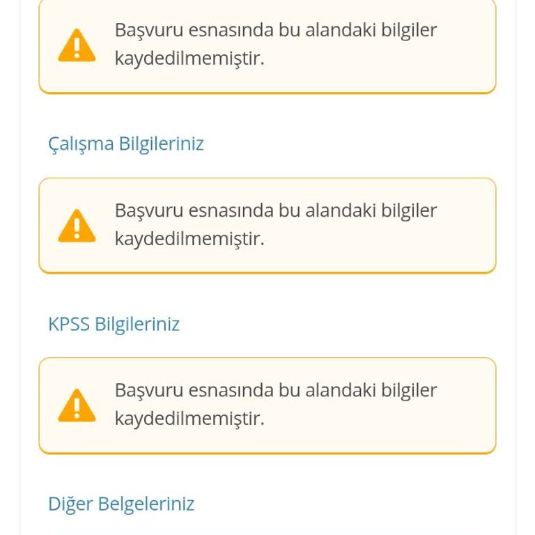 Kariyer Kapısı Başvurusu Tamamlandı Görünmesine Rağmen Eksik Evrak Hatası