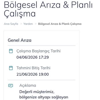 TTNET Fiber İnternet Kesintisi Ve Fatura İndirimi Talebi