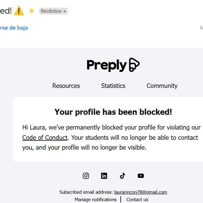 My Preply Tutor Account Has Been Blocked With No Reason