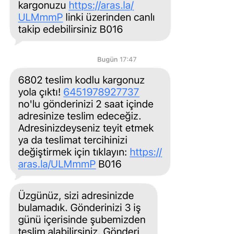 Adresimdeyim İşaretine Rağmen Kargo Gelmedi Ve Yanıltıcı Mesaj Gönderildi