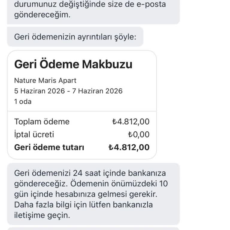 Hotels.com'dan 4.812 TL İptal Ücret İadesinin 21 Gün Boyunca Gecikmesi