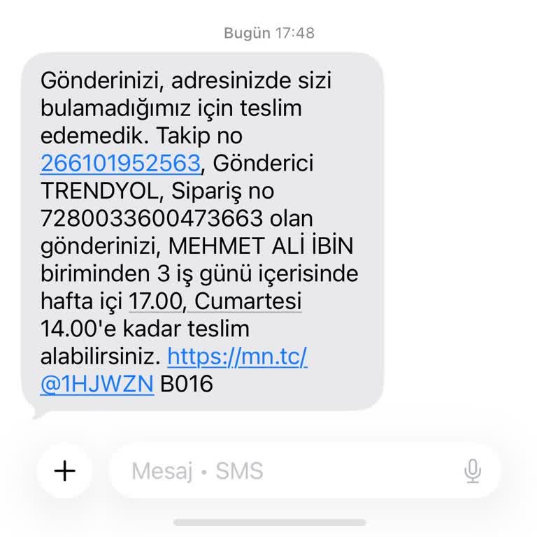 Teslim Edilmemiş Pakete Haksız Evde Bulamadık İddiası