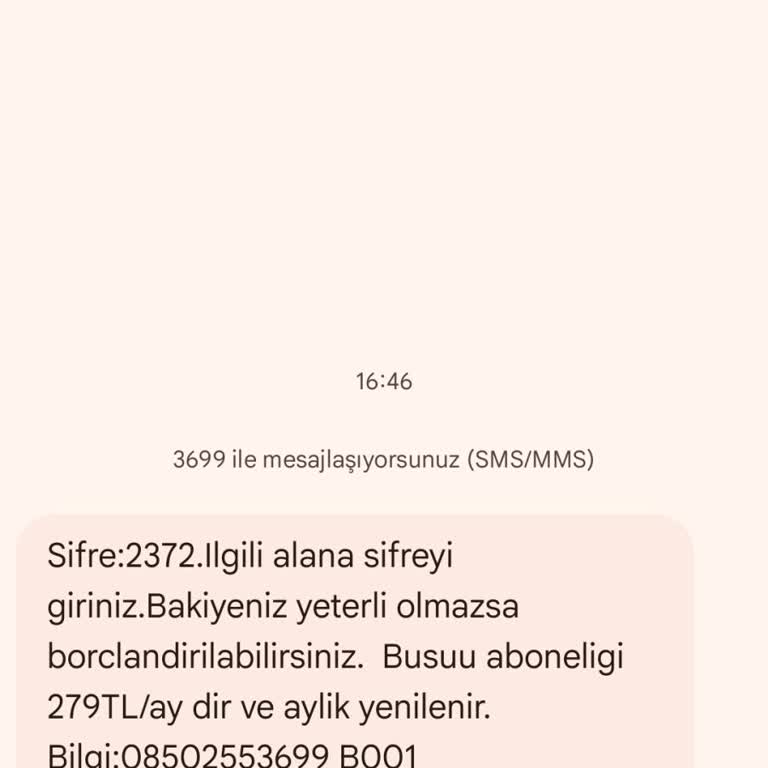 İzinsiz Busuu SMS'i Aldım Ve Üyelik İptali İstiyorum