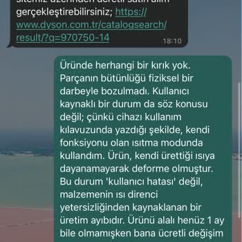 Dyson Fön Fırçası Isıya Dayanamadı, Garanti Reddiyle Mağdur Oldum