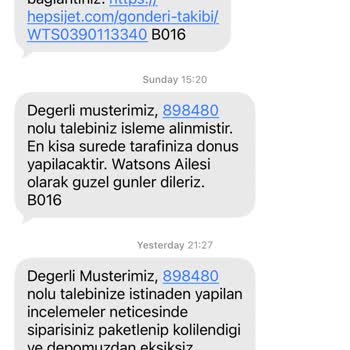 Watsons Siparişimde Eksik Makyaj Ürünleri Ve Kargo Hasarı