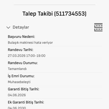 Arçelik Kronik Arızalı Bulaşık Makinesi İçin Değişim Talebi