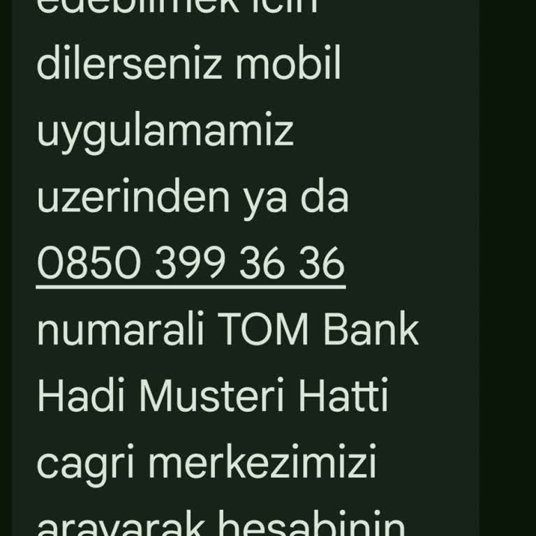 İndirim Vaadiyle Zorla Açılan Tombank Hesabının Acilen Kapatılması