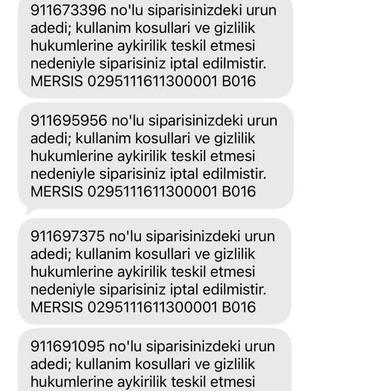 Açıklama Olmadan İptal Edilen Siparişim Ve Kampanya Güvenimin Zedelenmesi