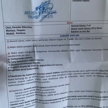 Arızalı Karaoke Mikrofon Çocuğumu Korkuttu, İade Talebim Reddedildi