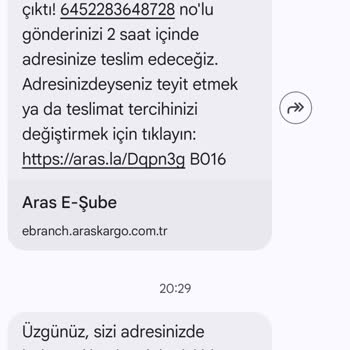Aras Kargo’da Gerçek Teslimat Olmadan “Adreste Yok” Kaydı