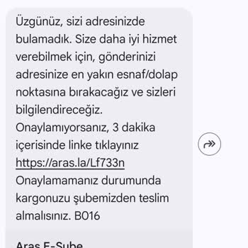 Aras Kargo’da Gerçek Teslimat Olmadan “Adreste Yok” Kaydı