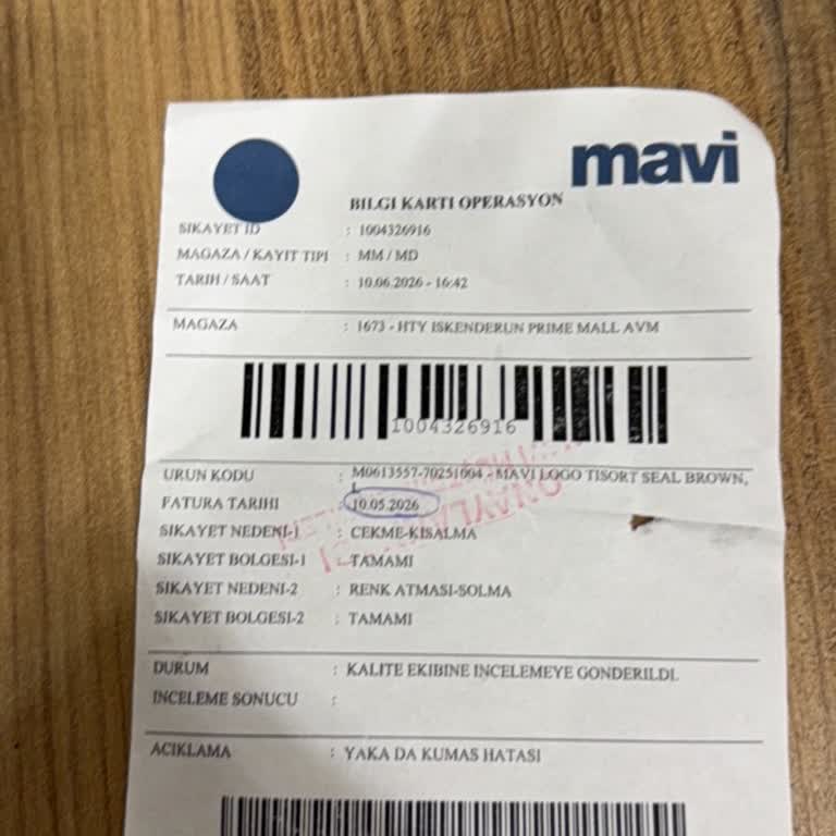 Mavi Tişörtümde Renk Solması Ve Beden Küçülmesi: Değişim Ve İade Talebi