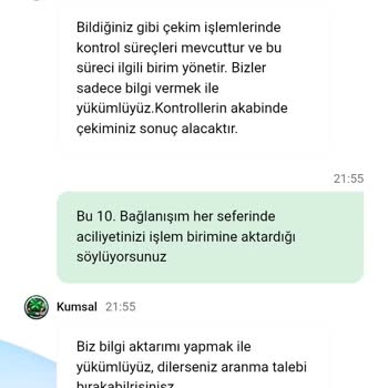 48.000 TL Çekim Talebimin İşleme Alınmaması Ve Destek Eksikliği