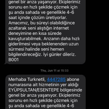 Bir Hafta İnternet Kesintisi Ve Tam Fatura Ücreti İadesi Talebi