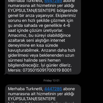 Bir Hafta İnternet Kesintisi Ve Tam Fatura Ücreti İadesi Talebi