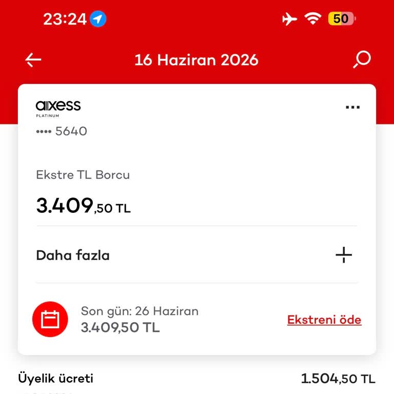 Akbank Troy Kredi Kartıma Yansıtılan Hukuka Aykırı Yıllık Üyelik Ücretinin İptali Ve İadesi Talebi