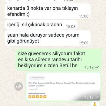 City Vize Danışmanlık Verilen Vize Randevu Sözleri Tutulmadı Ve 32.700 TL İadesi Talebi