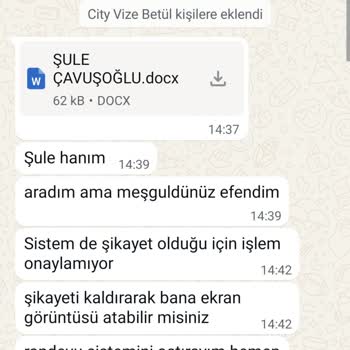 City Vize Danışmanlık Verilen Vize Randevu Sözleri Tutulmadı Ve 32.700 TL İadesi Talebi