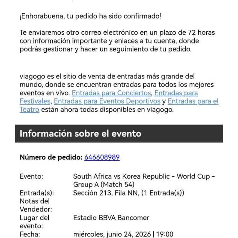 Viagogo Cancela Mi Pedido Pero Sí Realiza Cobro En Tarjeta, Pido Reembolso