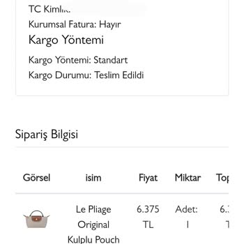 Teslim Edilmediği Halde Sipariş Teslim Edildi Olarak Görünüyor Ve Kargo Bilgileri Silinmiş