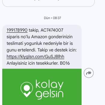Kargo Teslim Edilmedi, Amazon'dan Açıklama Bekliyorum