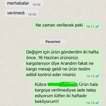 Kargo Gecikmesi Ve Yanıtsız İletişim Nedeniyle Ücret İadesi İsteği