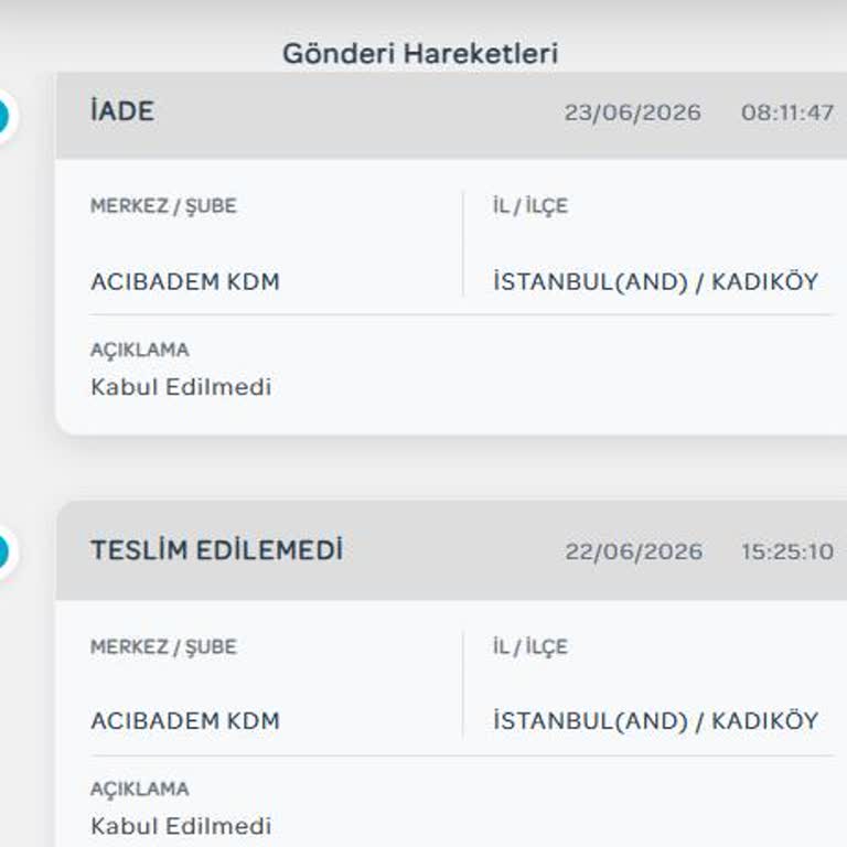 PTT Kargo Teslim Etmedi Ve Hatalı Kargo Kabul Edilmedi Notu