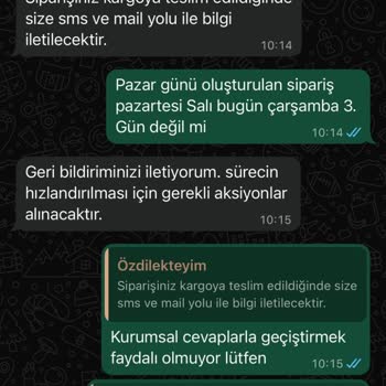 Siparişim 3 İş Gününde Kargoya Verilmedi, Müşteri Hizmetleri Bilgi Ve Çözüm Sunamıyor