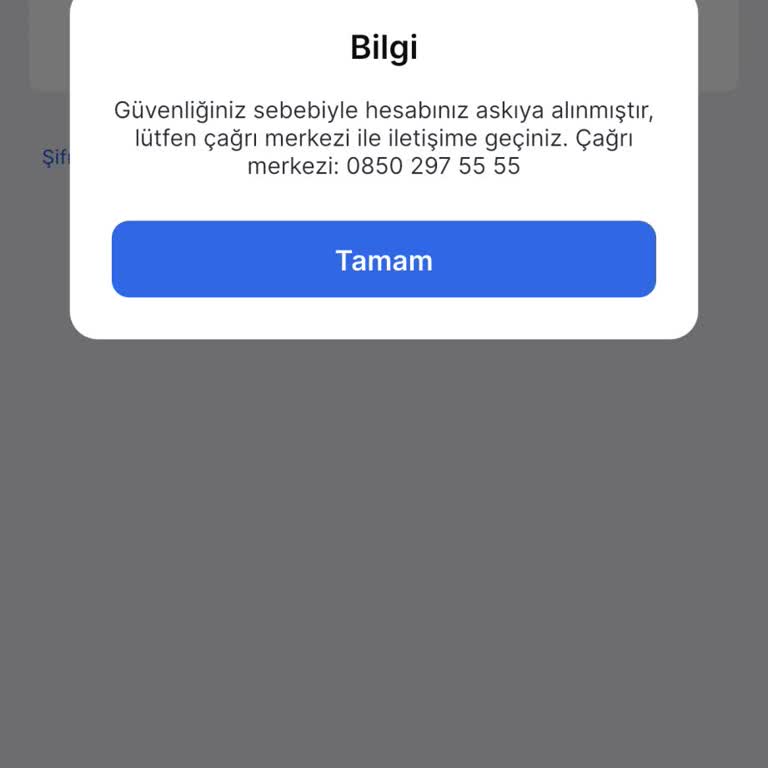 60.000 TL Yükleme Sonrası Hesabım Askıya Alındı, Açılmasını Ve Açıklama Talep Ediyorum
