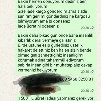 Ceylin Gold’dan Aldığım Taklit Bilezik Yanlış Ölçüde, İade Sonrası Ödeme İadesi Yapılmadı