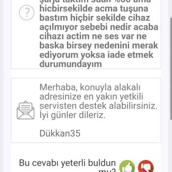 Çalışmayan Süpürge Ve Uzun İade Süreci