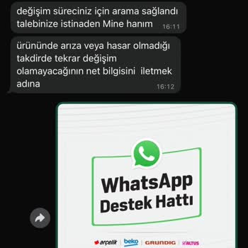 Değişim Sonrası Düşük Segment Bulaşık Makinesi Gönderilmesi Ve Kasko Ücretinin İadesi Talebi