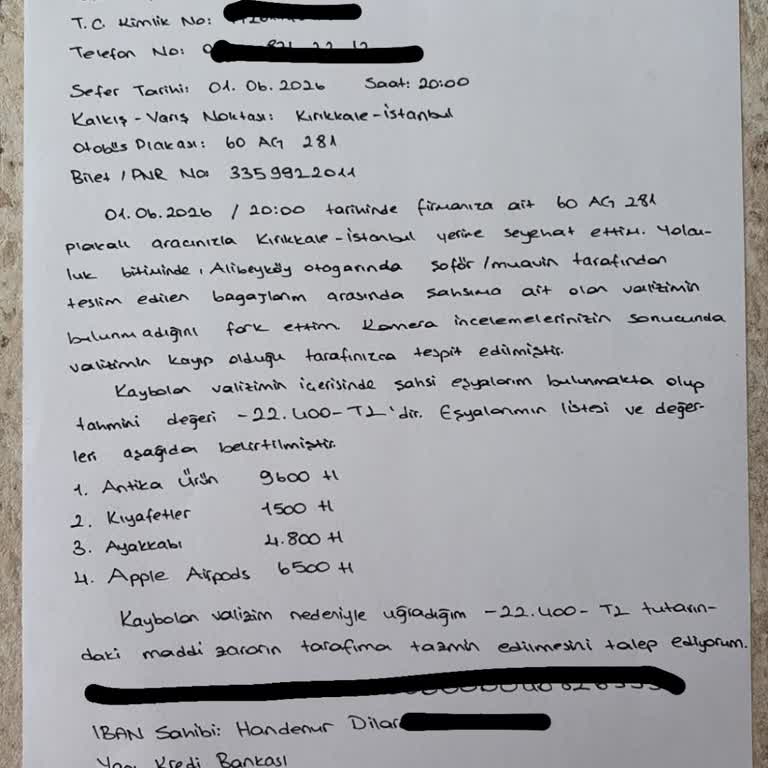 Kamil Koç’ta Çifte Bagaj Kaybı Ve Yetersiz Tazminat Teklifi