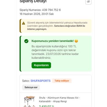 İptal Edilen Siparişin İadesi 7 Gün Geçmesine Rağmen Hesaba Yansımıyor
