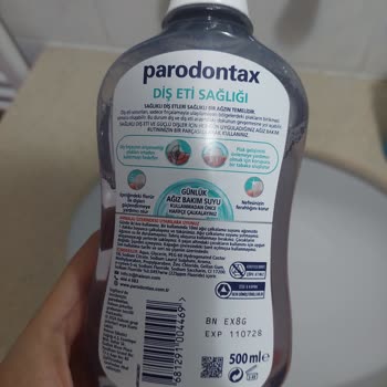 Parodontax Ağız Bakım Suyunda Jölemsi Parçacıklar Ürünü Kullanılamaz Hale Getirdi